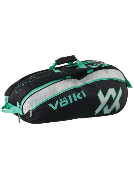 Bolso Tour Combi 6-9 Raquetas Negro/Turquesa/ Plata