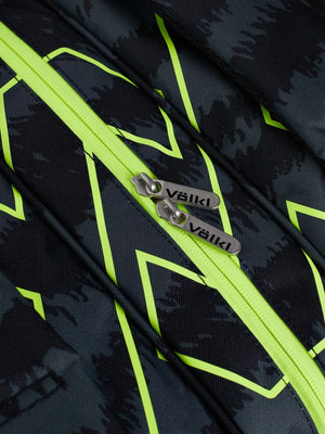 Bolso Zebra Mega Negro/ Amarillo Neón 9-12 Raquetas